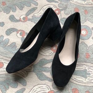 Loeffler Randall Suede Almond Toe Pumps